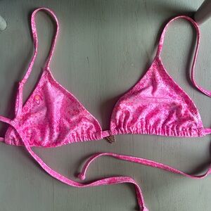 Kulani Kini Rose Quartz triangle top